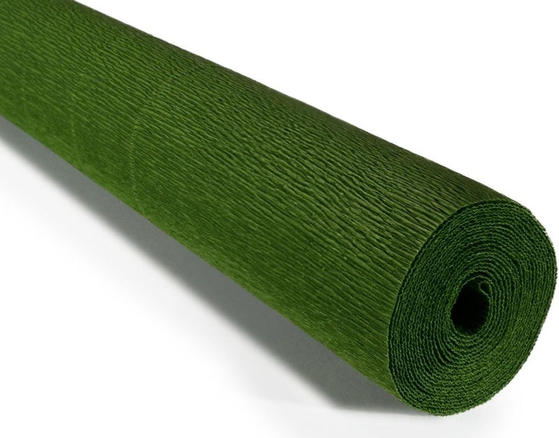 LCREATE LCREATE LCREATE Cartotecnica Rossi 140g 10 Inch Wide 8.2ft Long Italian Crepe Paper Rollfor Wedding Ceremony Various Large Festivals Decoration (Leaf Green（991）) - Image 1